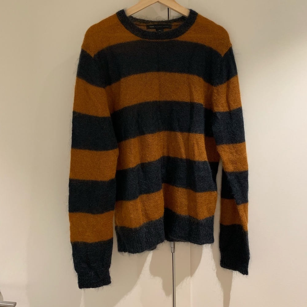 Marc Jacobs Mens Nutmeg Brown Multicolor Sweater